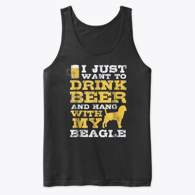 I just want to drink beer Beagle Shirt