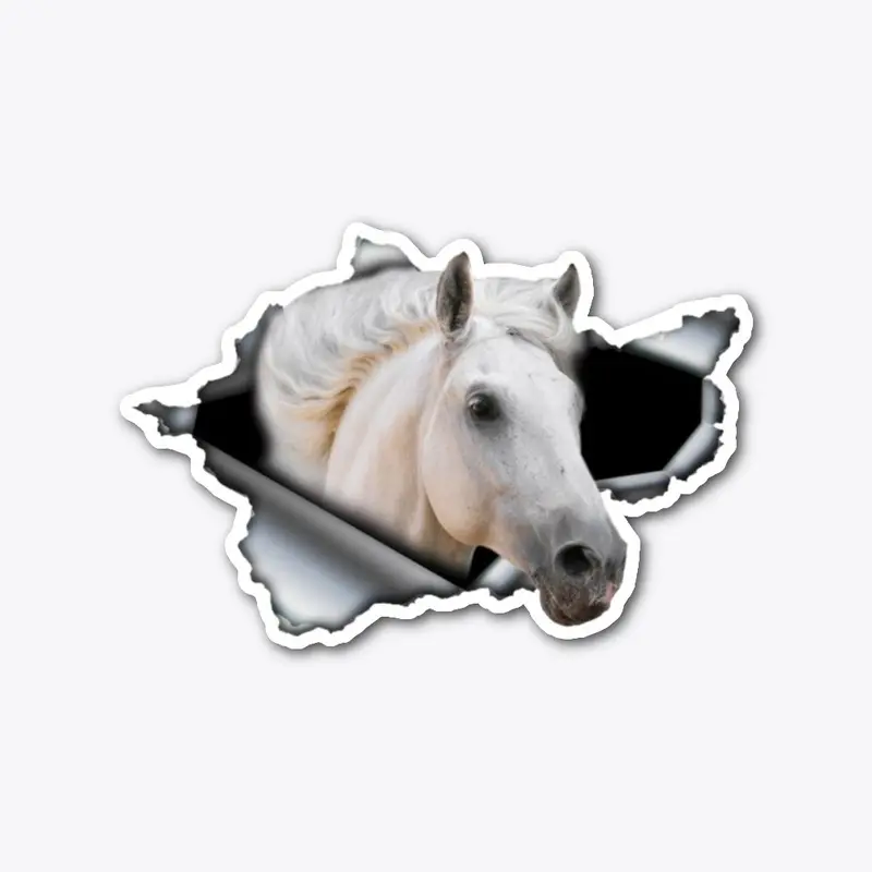 Cute Horse Car Sticker