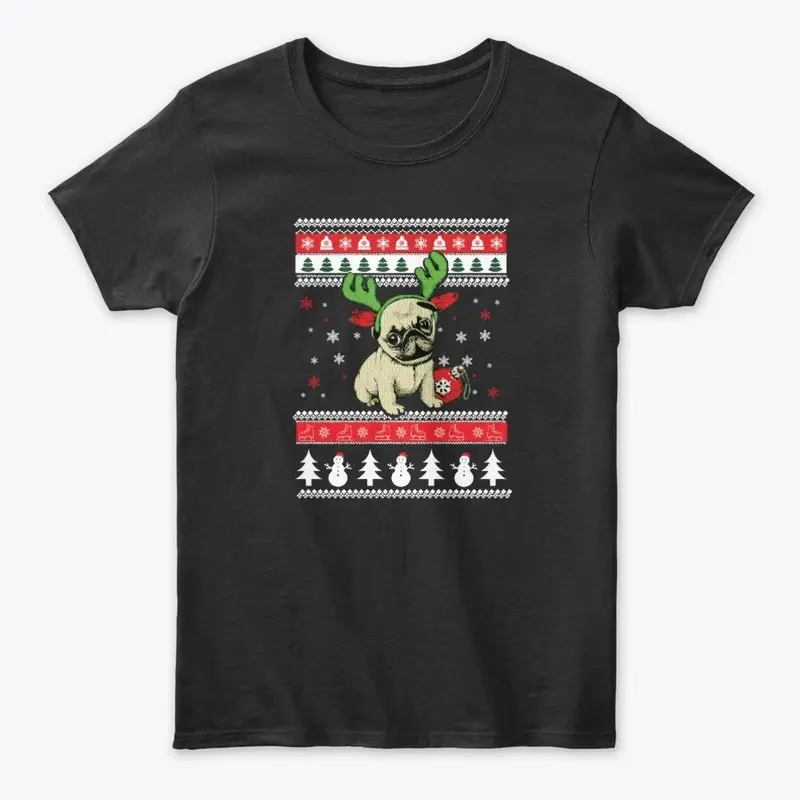 PUG UGLY CHRISTMAS SWEATER