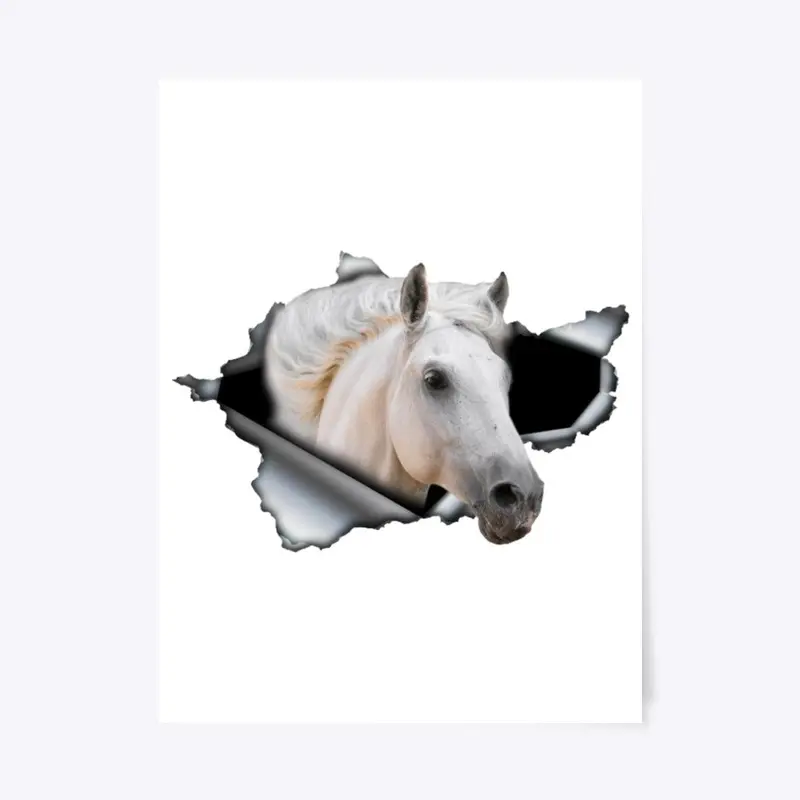 Cute Horse Car Sticker